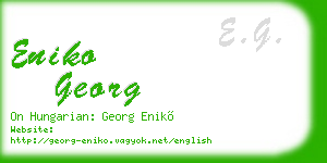 eniko georg business card